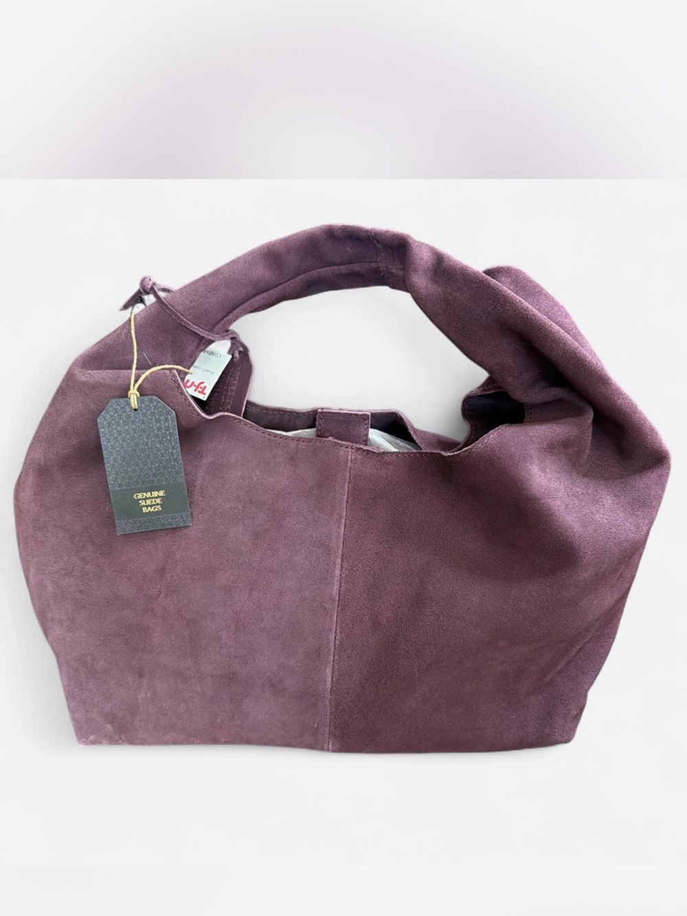 Purple Suede Hobo Bag - NWT - Picture 2 of 4